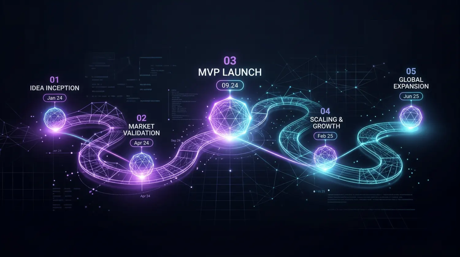 Roadmap to production—milestones, integrations, and launch cadence.