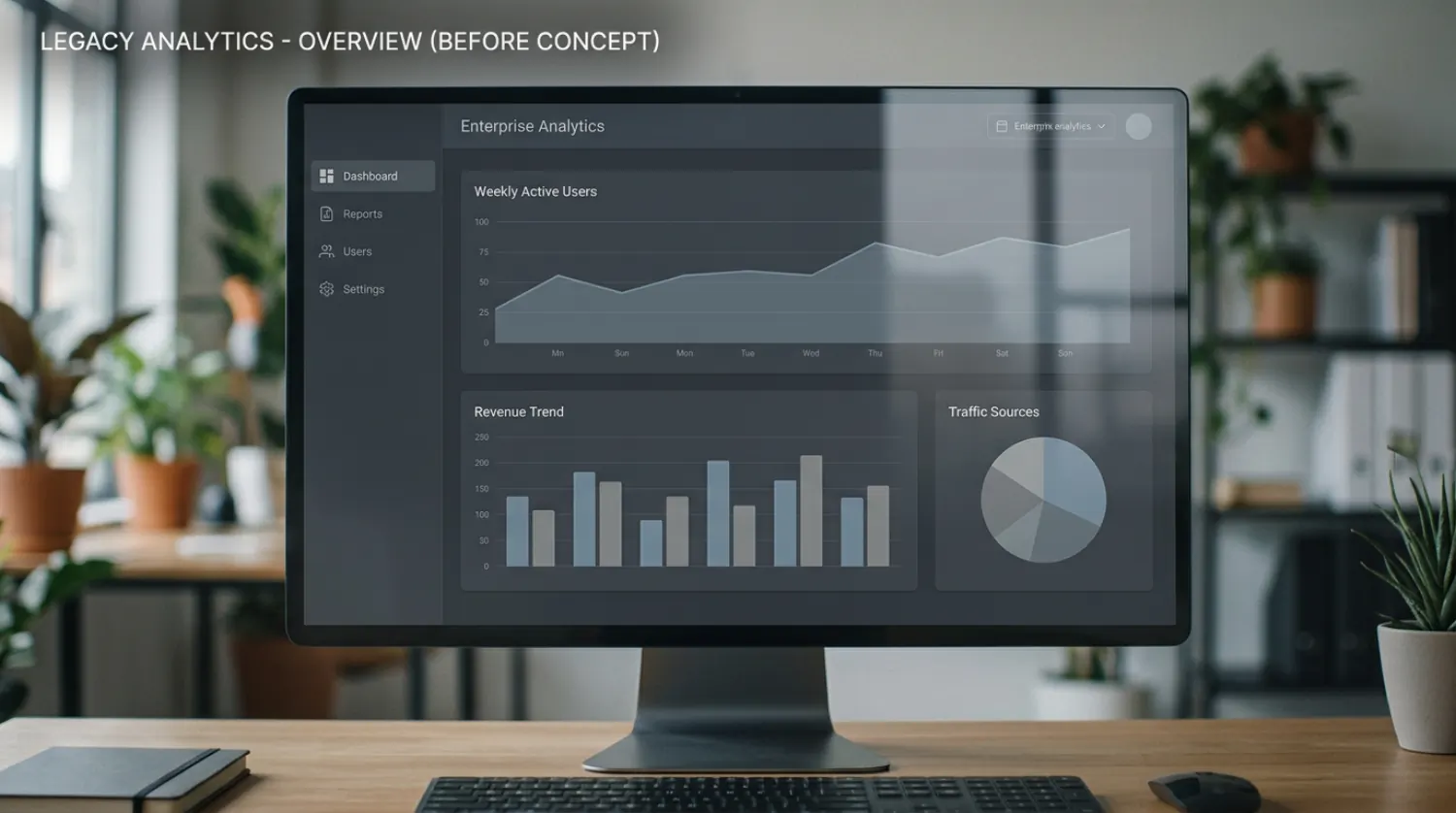 Baseline analytics density before recommendation overhaul.